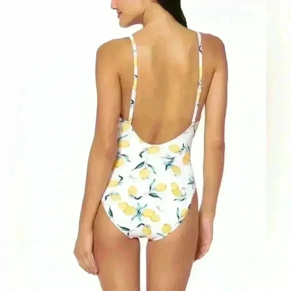 Jessica Simpson LEMONS Nice Lemons Tie-Waist One-Piece Swimsuit Size M - Picture 12 of 12